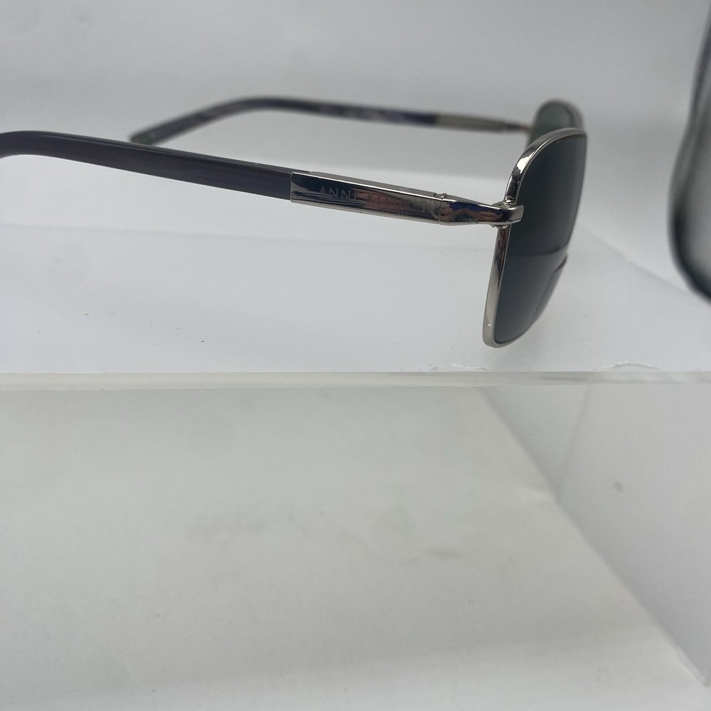 Anne Klein Sunglasses Women FRAME ONLY AK4124 58-16-130 Silver Brown 691 - Picture 10 of 16